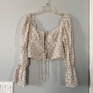 Beige Botany Top, NWT